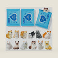 Mini Cat Figurines Blind Bags, 12 Pcs Hand-Painted Resin Cat Breeds