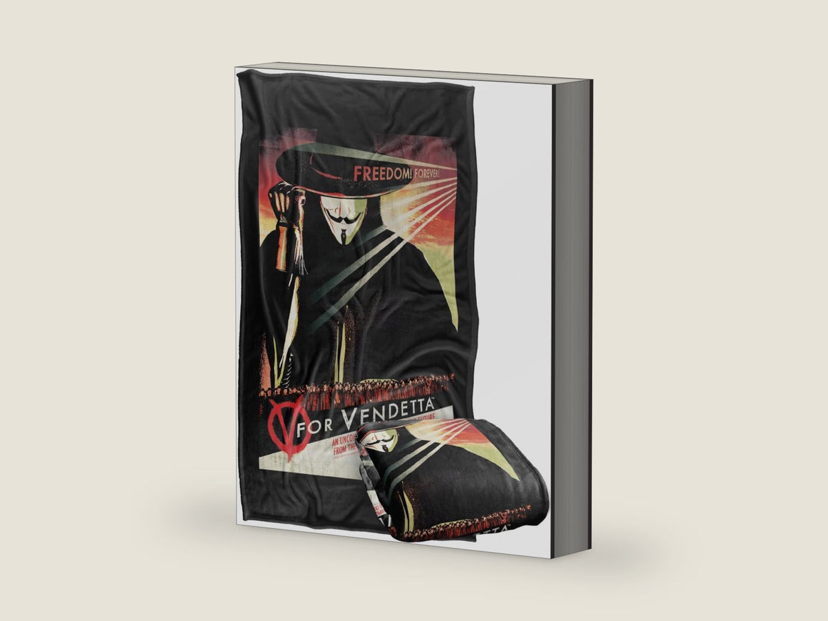 LOGOVISION V for Vendetta Freedom Forever Silky Touch Super Soft Throw Blanket 36"x58"
