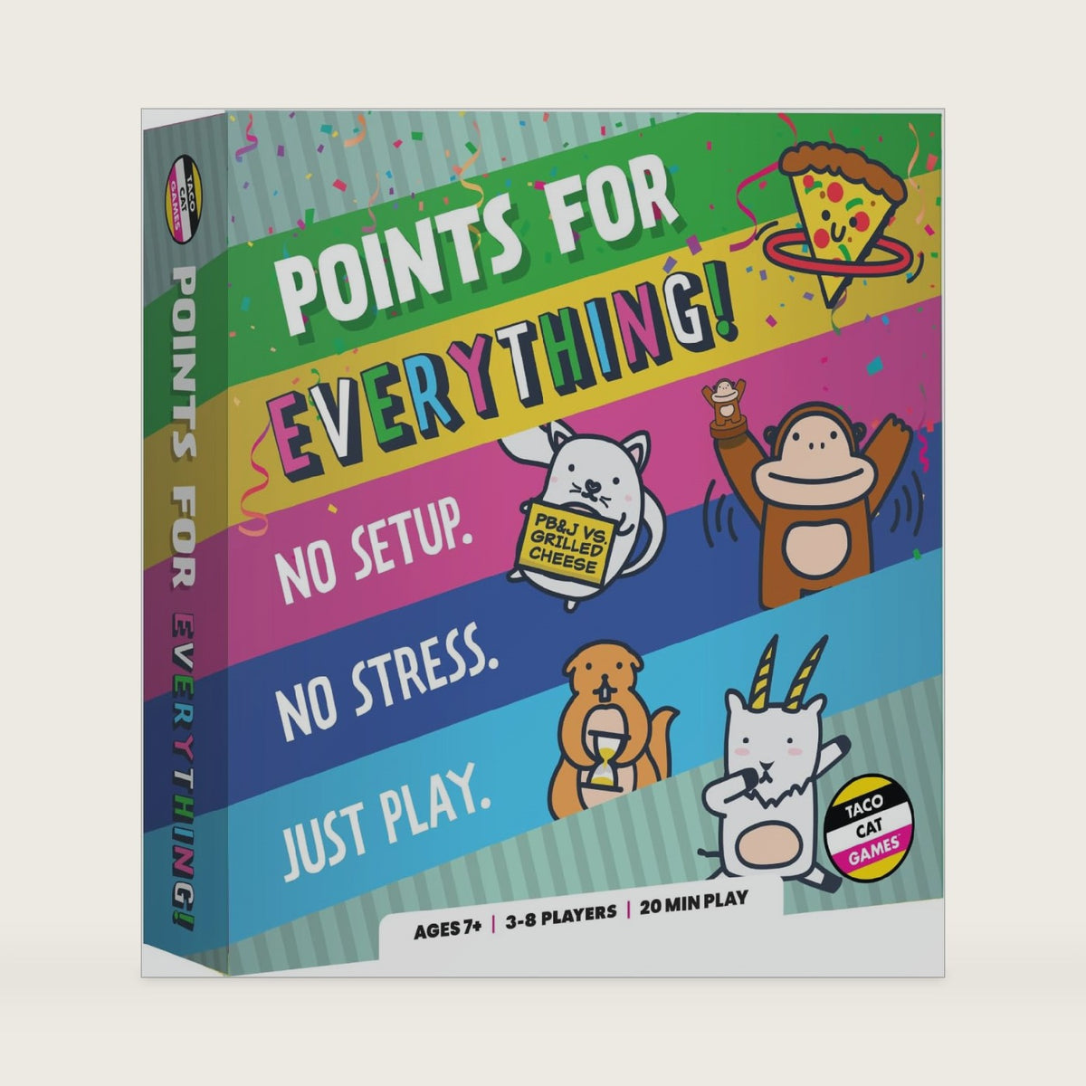 Points for Everything Party Board Game by Taco Cat Games, 3-8 Players