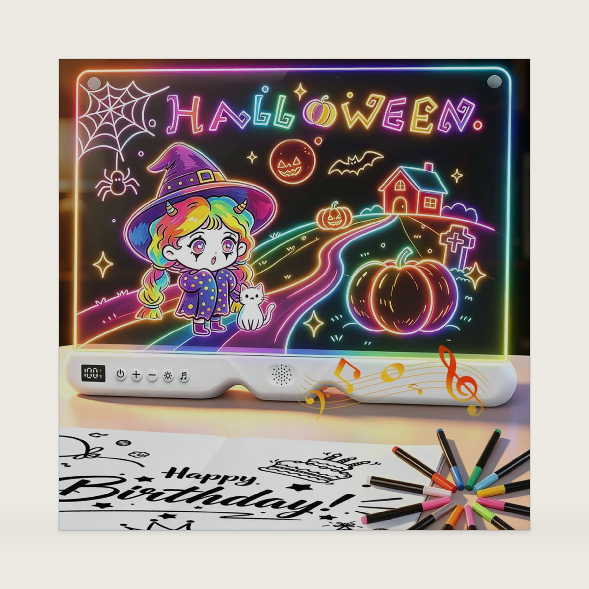 Musical LED Drawing Board Christmas Birthday Gifts for Girls/Boys