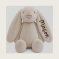 Personalized Embroidered Beige Stuffed Bunny, Newborn Toy, Bunny Toy, Stuffed Animals for Boys, Stuffed Bunny Plush, Baby Stuffy, Stuffed Rabbit, Baby Stuffed Animal, Custom Stuff (Beige Bunny)