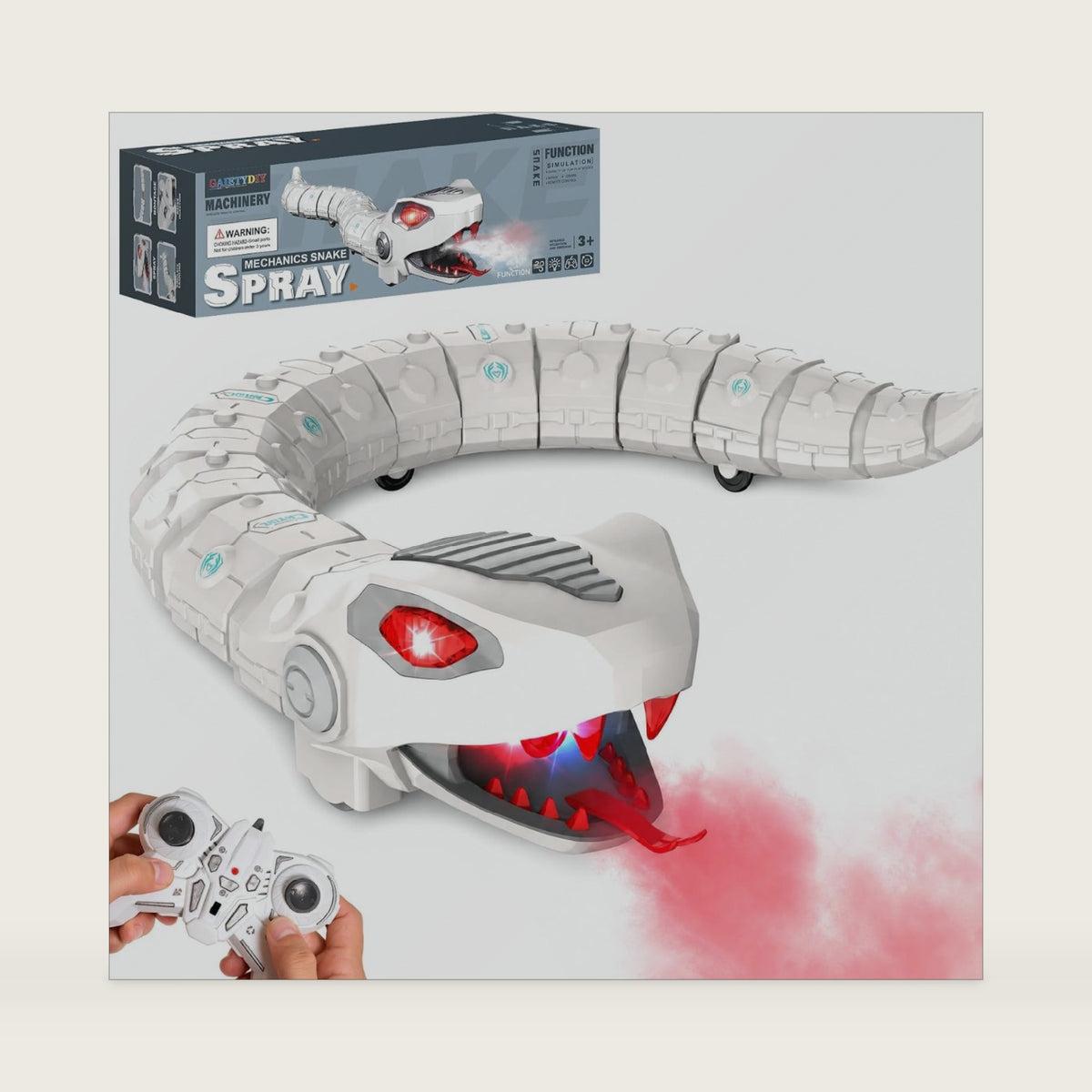 GAIETYDIY Remote Control Snake, Spray Robot Snakes RC Animals Toy for Kids
