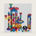 PRE-WORLD 171Pcs Motorized Elevator Marble Run with Glow Marbles for Kids