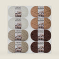 Chunky Yarn for Hand Knitting, #10 Chunky Blanket Chenille Yarn, Large Bulky Thick Jumbo Yarn, Super Chunky Knit Yarn for Crocheting, 8 Skein (8 oz 22 yds Each Skein), White & Multi Coffee