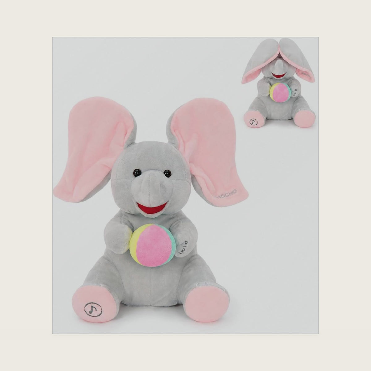Peek a Boo Elephant Toy, Interactive Singing Baby Musical Toy