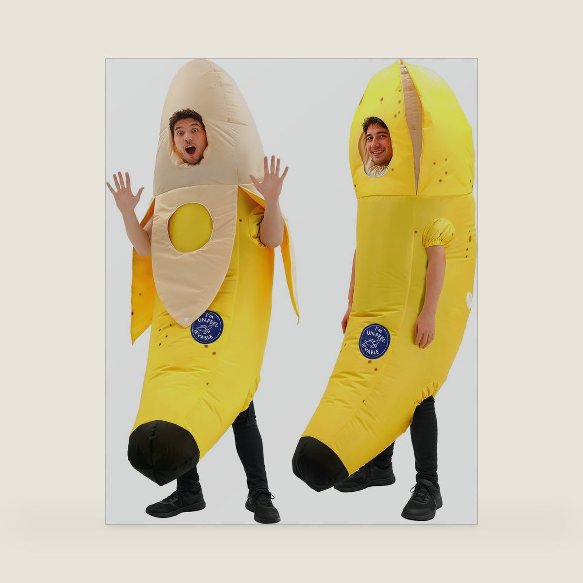 Adult Inflatable Banana Costume Funny Blow Up Halloween Outfit