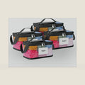 DOOHALO Yarn Storage Bags with Mesh Pouches Large Clear Yarn Storage Organizer Holder with Dual Zippers and Handle for Yarn Balls, Knitting and Crochet Projects 14.17X8.26X7.87inches