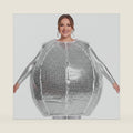 Shihanee 70s Women Disco Ball Costume Shining Disco Outfit