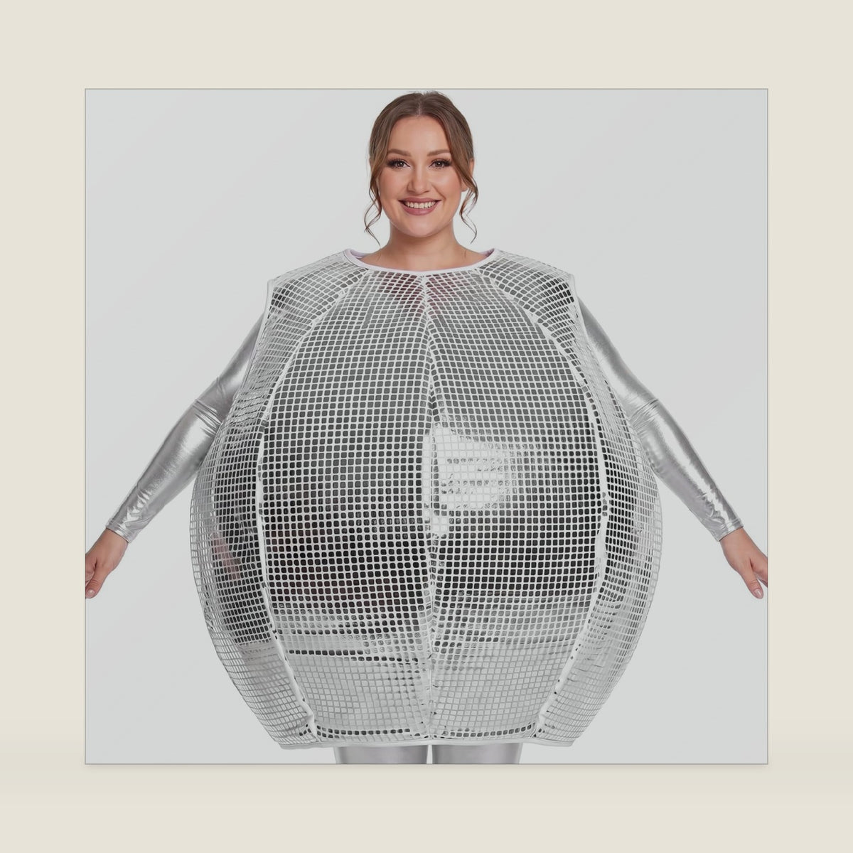 Shihanee 70s Women Disco Ball Costume Shining Disco Outfit