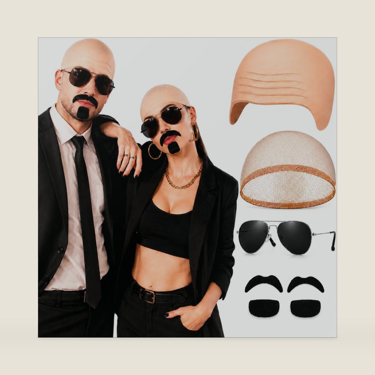 eygeufg Bald Cap Kit for Men Women, 7pcs or 40pcs Available