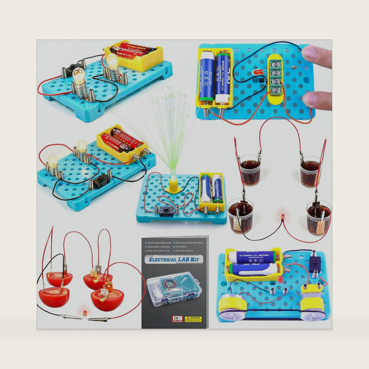 STEM Electric Circuit Kit for Kids Ages 8-15, Physics Electric Science Kit