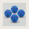 4 Pack Large 3D Printed Fidget Balls, 6cm Palm‑Size Flip Fidget Toy Balls, Quiet Tactile Stress Relief Fidget Toys for Desk Office Study Travel, Sensory Fidget Toys for Adults Teens, Blue