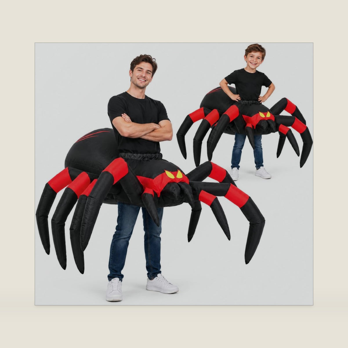Halloween Inflatable Spider Costume for Adult Kids Blow Up for Boys Girls