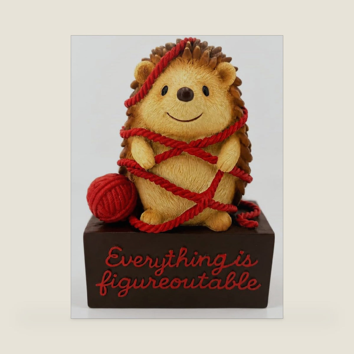 VEOJEIN You’ll Figure It Out Hedgehog Figurine – Everything is Figureoutable Inspirational Gift, Cute Resin Desk Decor, Motivational Encouragement Gift for Women, Friends, Office & Home