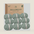 9 Pack Jumbo Chunky Yarn for Hand Knitting - #10 Chunky Chenille Yarn for Crocheting Blankets,Super Soft Bulky Fluffy Yarn, (22yds,8oz Each Skein),Sage Green