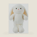 MINISO Tani Rabbit Plush Toy, White Floppy Ear Sitting Bunny Stuffed Animal