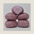 Sparkle Mohair Yarn | Soft Extra Fine Merino & Mohair Blend | Subtle Metallic Shimmer | 5 Skeins 125g/740yds (27 Dusty Rose)