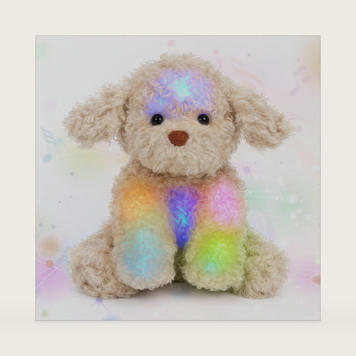 Glowing LED Dog Light-up Toys Musical Plush Puppy Stuffed Animal
