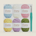Coopay 6 Pack T-Shirt Yarn for Crocheting, 600g Thick Elastic Fabric Yarn