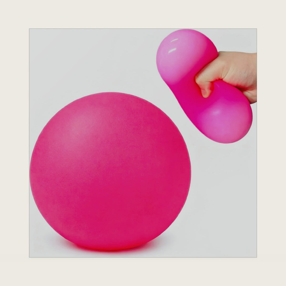 Pink Giant Squishy Stress Dough Ball, Collectible Figurines & Desk Decor