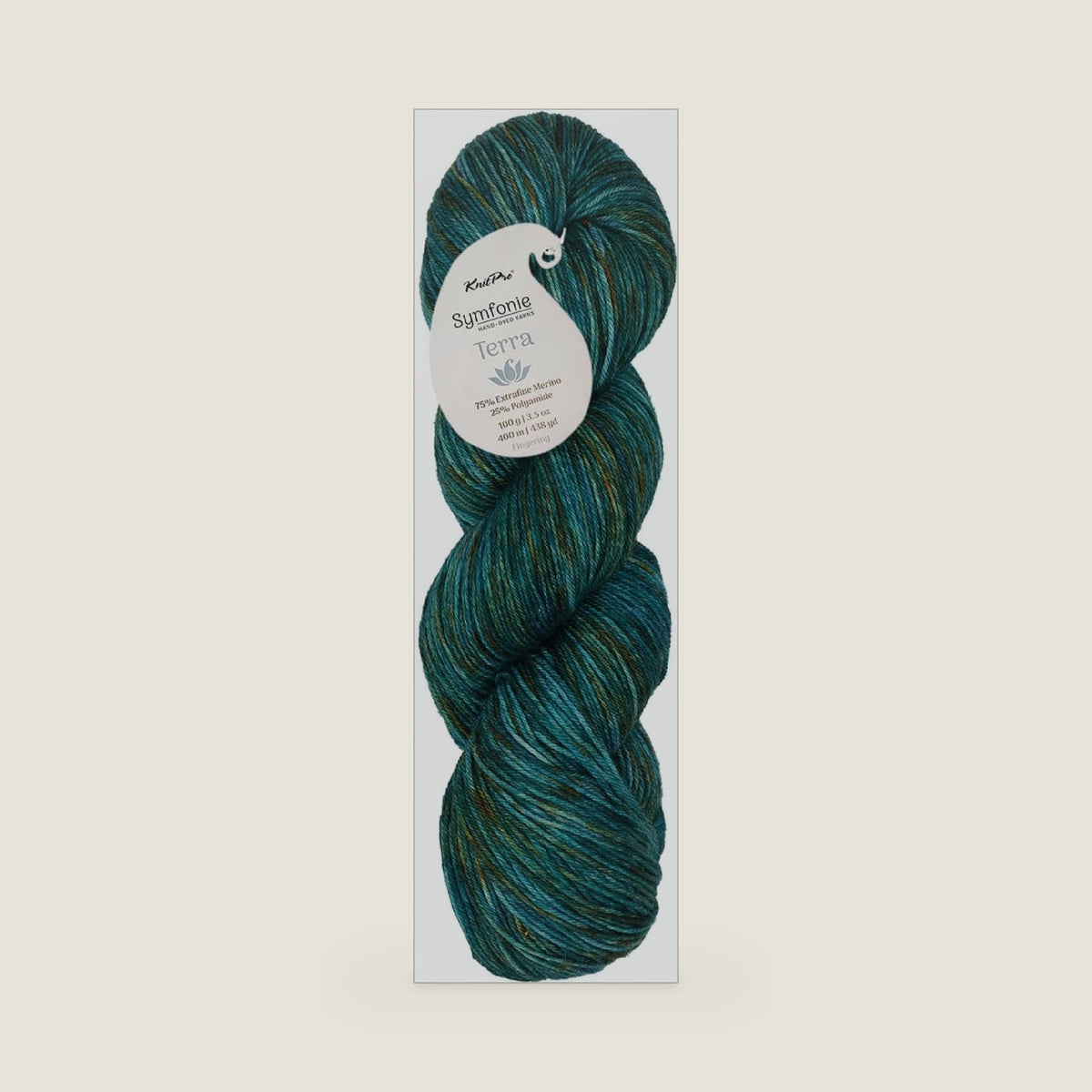KnitPro Symfonie Fingering Weight Merino Wool Yarn 100g, Gulf Coast