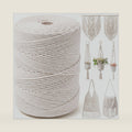 Timgle 1 Rolls Macrame Cord 3 mm x 1000 Yards Cotton Rope(Cream Colors)