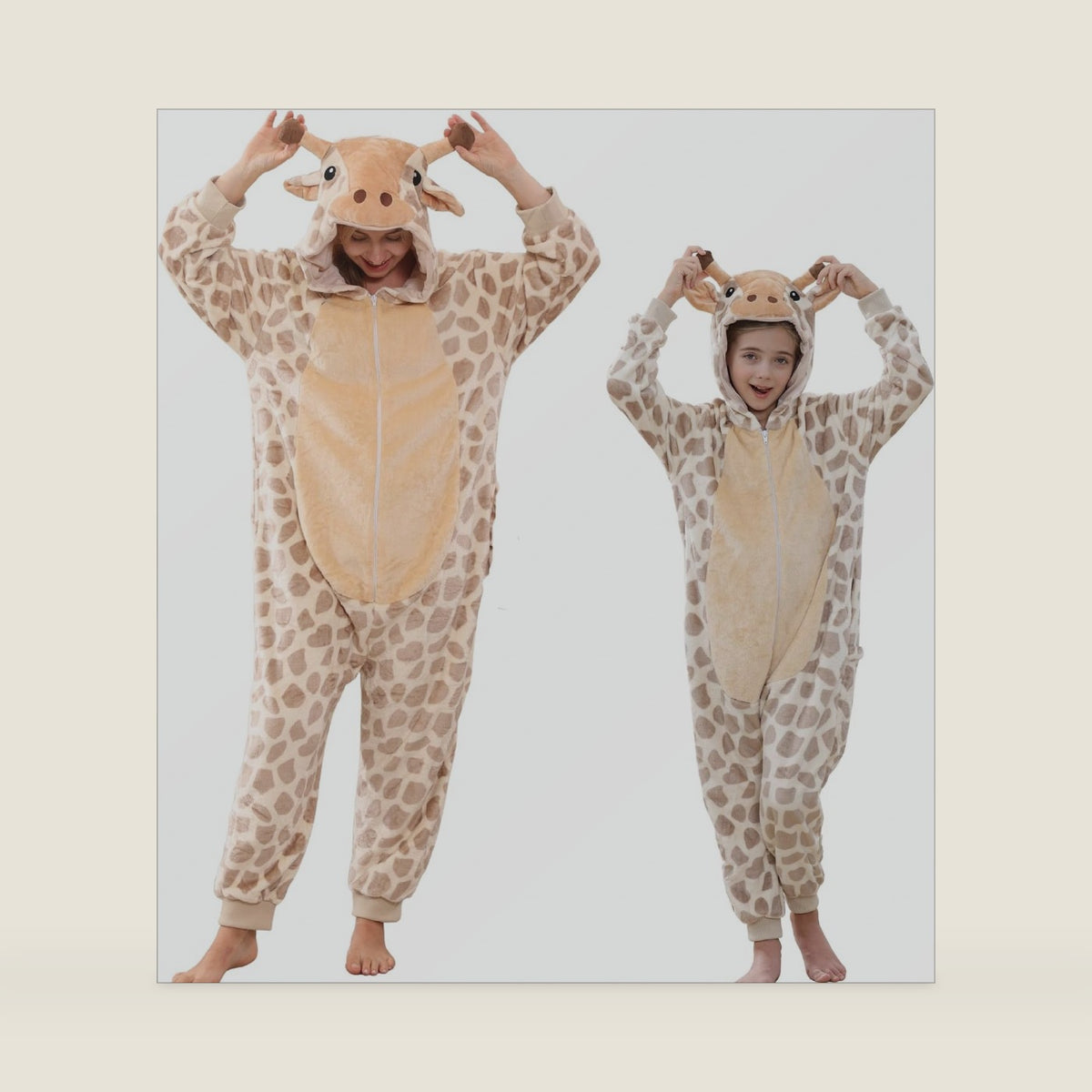 Unisex Adult Animal Onesie Pajamas, Halloween Cosplay Costume, One-Piece Sleepwear & Loungewear