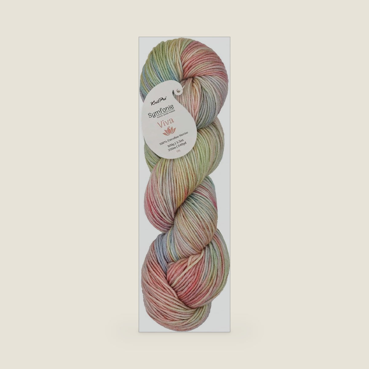 KnitPro Symfonie DK Weight Merino Wool Yarn 240yds, 100g, Sugar Cloud