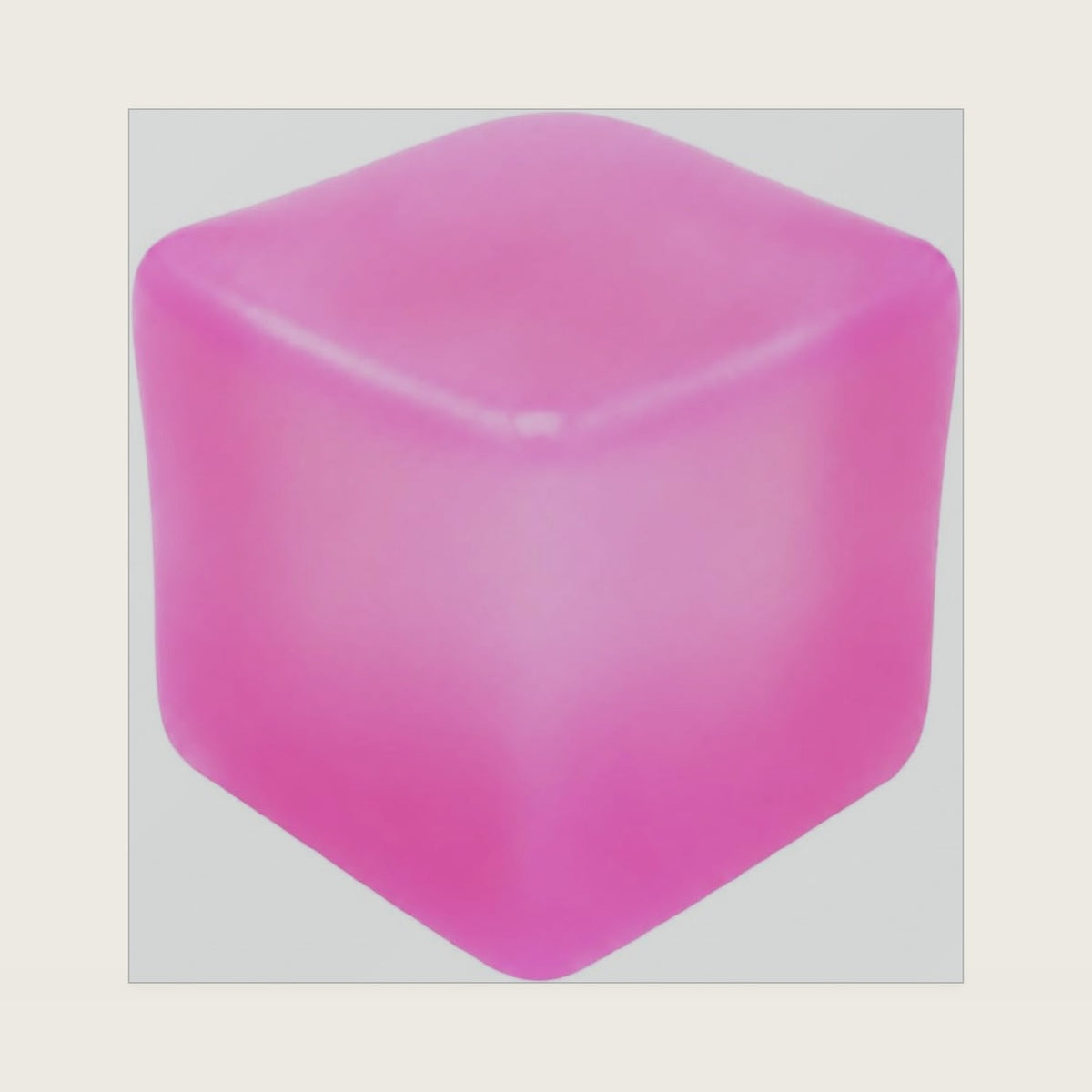 Squishy Cube Fidget Cube Squeeze Toy, 1.97" Soft Sensory Stress Relief Toy, Portable Desk Toy for Office, Travel and Home, Kids & Adults (Pink)