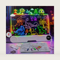 Rechargeable Led Drawing Board with Built-in Pen Storage for Kids