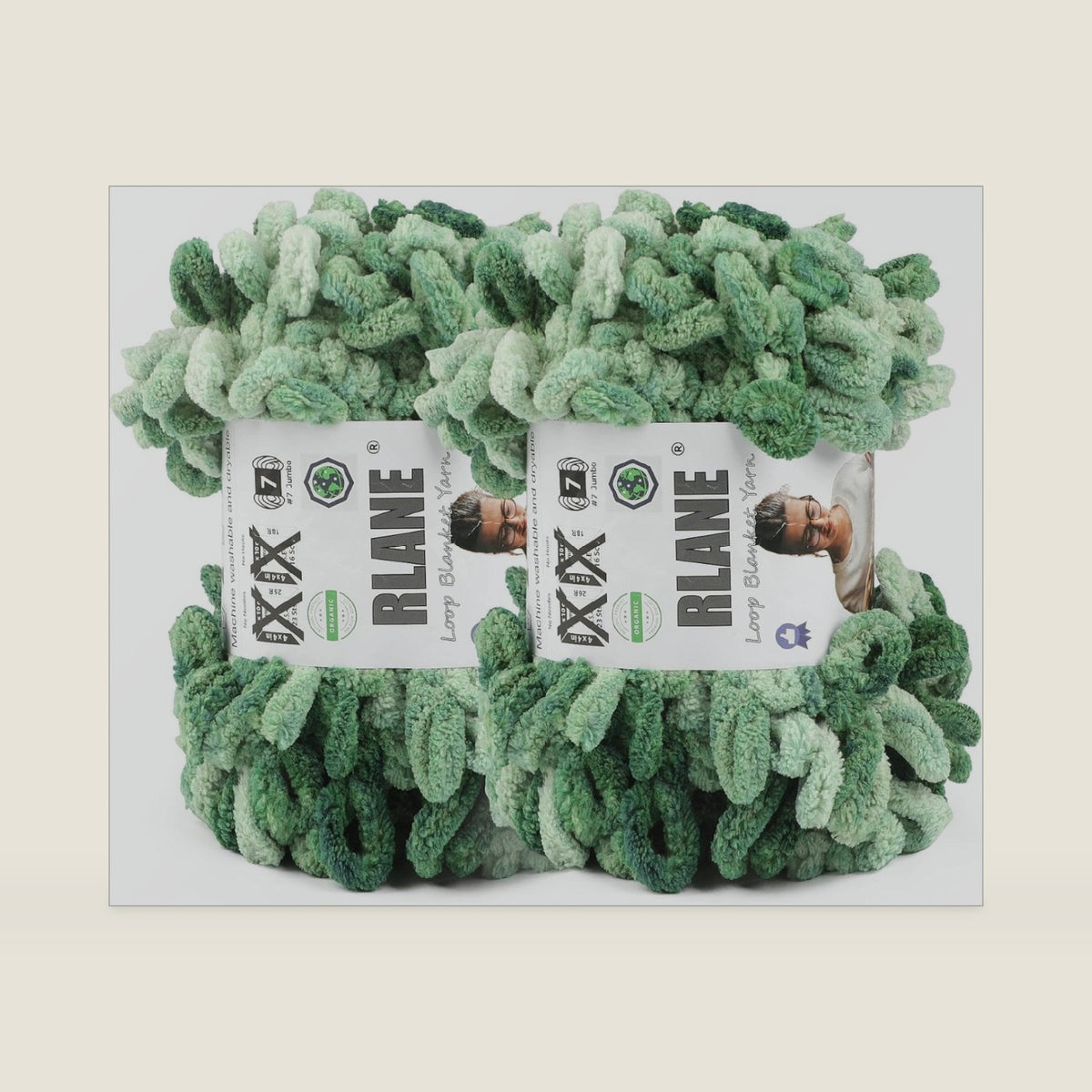 2 Pack Loop Yarn for Finger Knitting Soft - Chunky Yarn for Hand Knitting