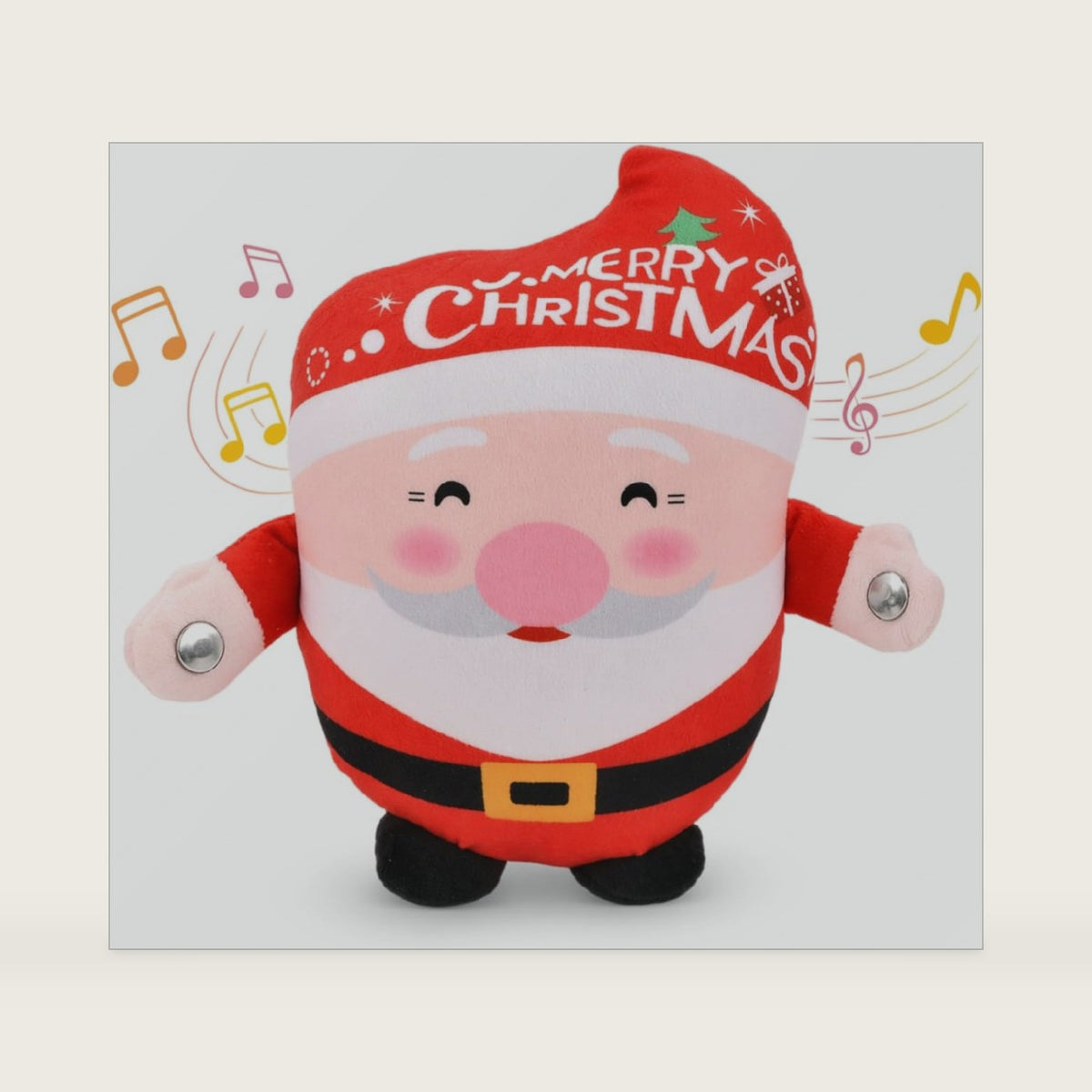 Musical Sensory Toys, Interactive Music Plush Toy Set, Santa Claus