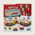 Train Advent Calendar 2026 for Kids, Wooden Magnetic Train Toy with Tracks