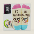 Crafty Gifts For Women - Gifts For Crafters, Craft Gift, Funny Socks