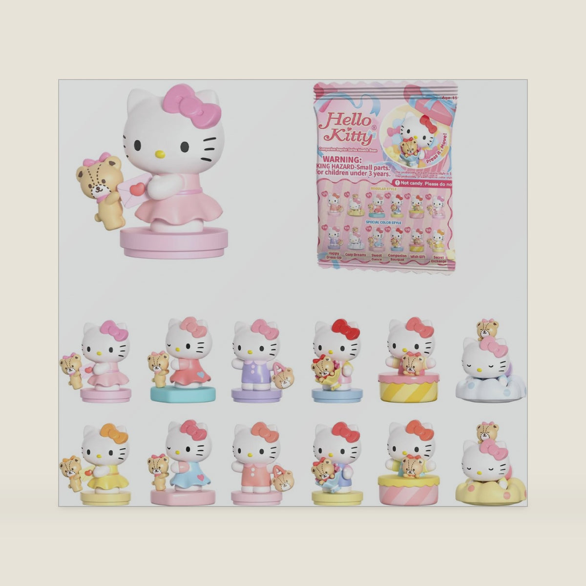 Blind Box Mini Figures Companion Imprint Series Bean