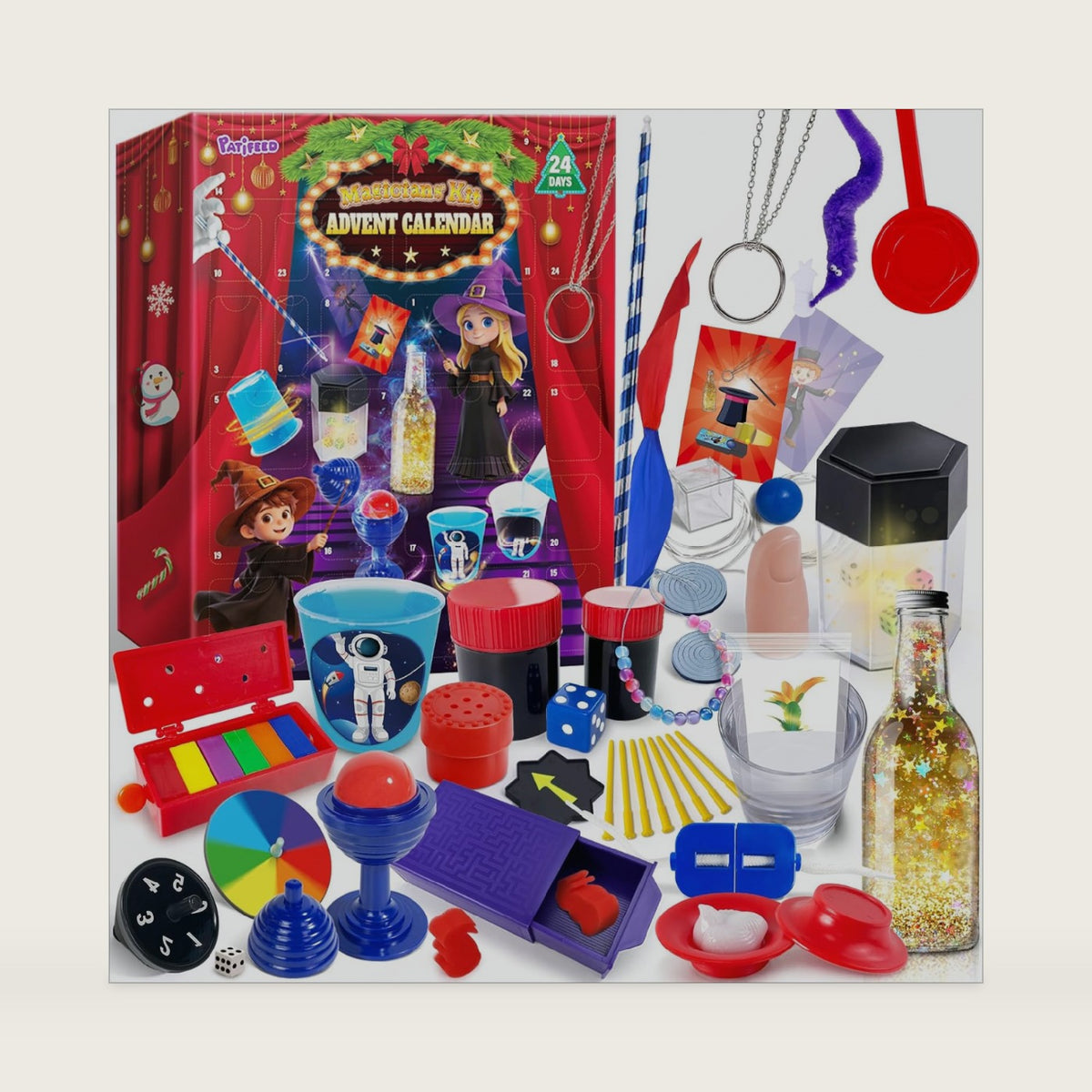 PATIFEED Advent Calendar 2026 Kids Magic Kit, 24 Days Tricks