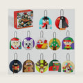 Christmas Tree Ornaments Building Set, 12 Packs Building Blocks Set for Xmas Tree Home Hanging Decoration, Stocking Stuffers Gift Ideas for Kids Boys Girls