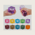 cxjoigxi Stress Cube Squishy Mystery Box, Random 1 of 10 Colors, Slow Rising Squishy Toy, Stress Relief, Squeeze Fidget Toys for Kids & Adults, Perfect for Party Favors, Birthday Gifts, Office Desk