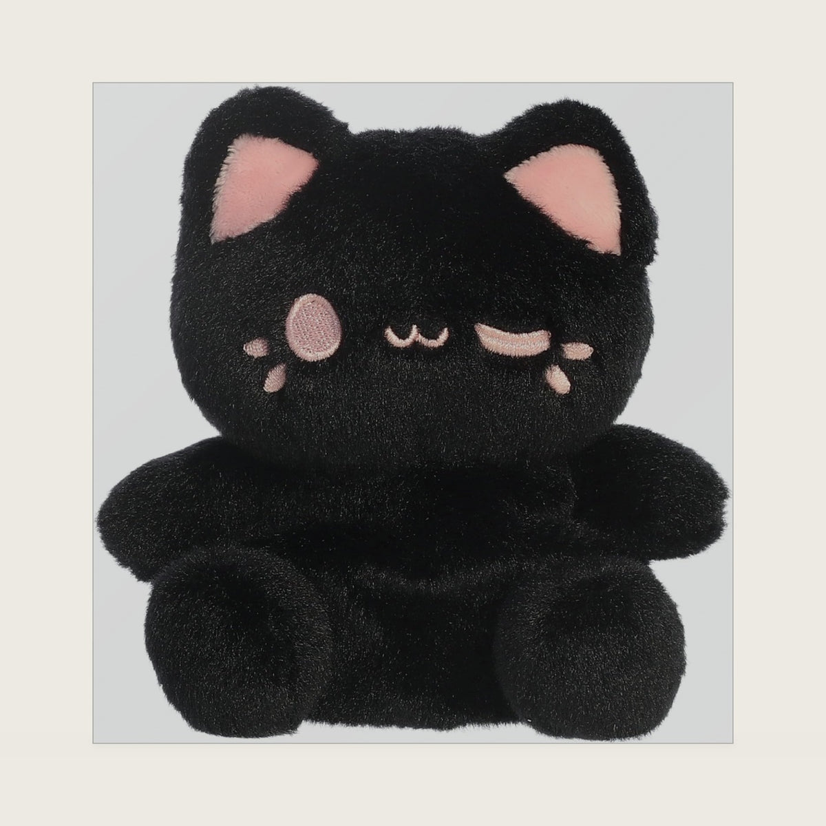 Tasty Peach Palm Pals 5" Strawberry Black Out Meowchi Stuffed Animal