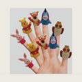 Winnie the Pooh 10 Piece Finger Puppet Set - Educational Play, Party Favors, Bath and Pool Toys, Beach Fun, Playtime Activities
