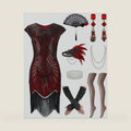 Flapper Dresses for Women 1920s Sequin Fringe Costume