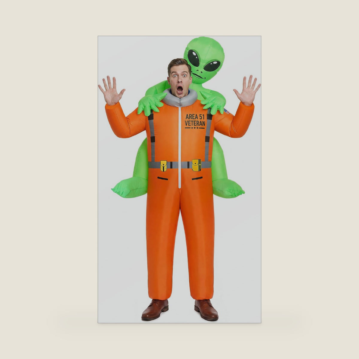 COOLWUFAN Inflatable Alien Costume with 2 Fans, Blow Up Costumes for Adults