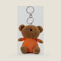 KIDS PREFERRED Boris 5 Inch Plush Keychain, Bear Bag Charm