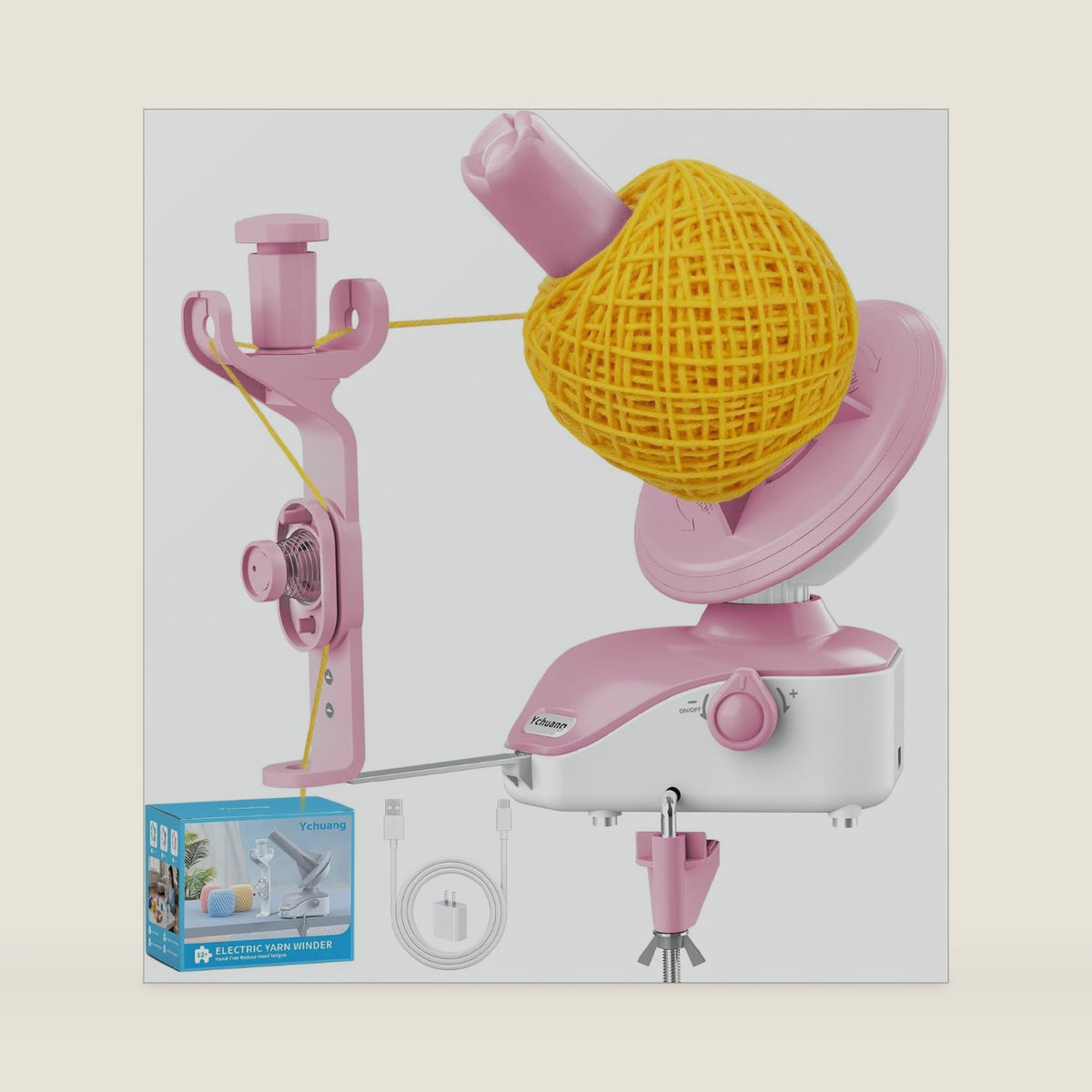 Electric Yarn Winder, 10oz Large Capacity Auto Yarn Spinner
