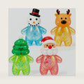 Christmas Squishy Toys,4Pack Soft Shiny Squeeze Squishies Gift Set