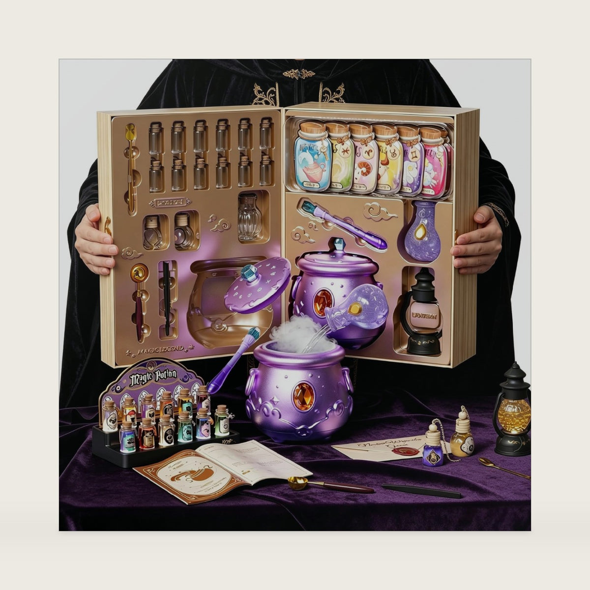 Magic Mix Potion Kit for Kid Age 10+ Light Up Mist Cauldron Girls Witch Toy