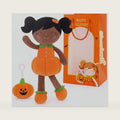 Halloween Plush Toy, Pumpkin Doll Trick-or-Treat Gift Set for Girls, 16''