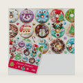 100 Piece Christmas Puzzle for Kids Age 6-8 & Adults, Large Pieces, Santa Snowman Reindeer Donut Jigsaw Puzzle, Also Easy for Seniors