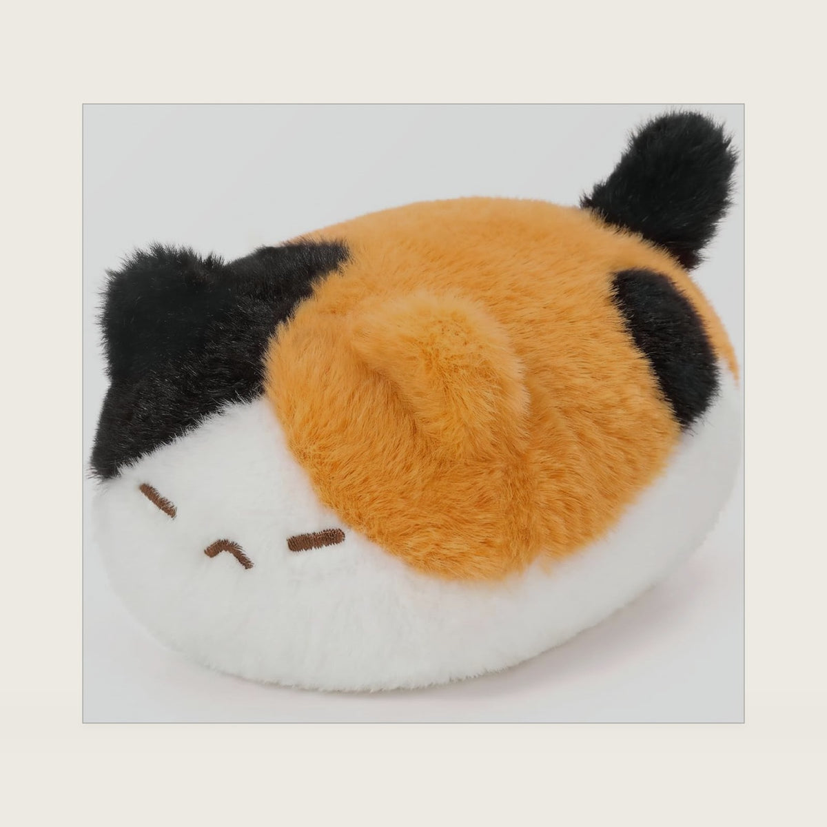 Ditucu Hand-Squeezable Calico Cat Stuffed Animal Toy, Cute Squeezable Plush Toy Soft Gift 5.5 inch