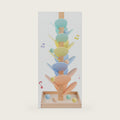 Wooden Marble Run Ball Drop Marble Runs for Children 4-8 (19.9 inch)
